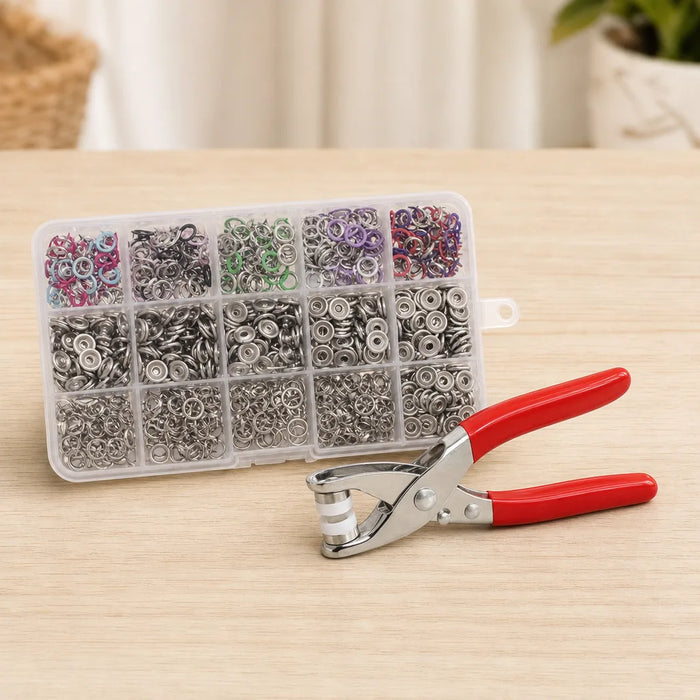 Snapfinish – DIY Snap Fastener Plier Kit (100 Snaps)