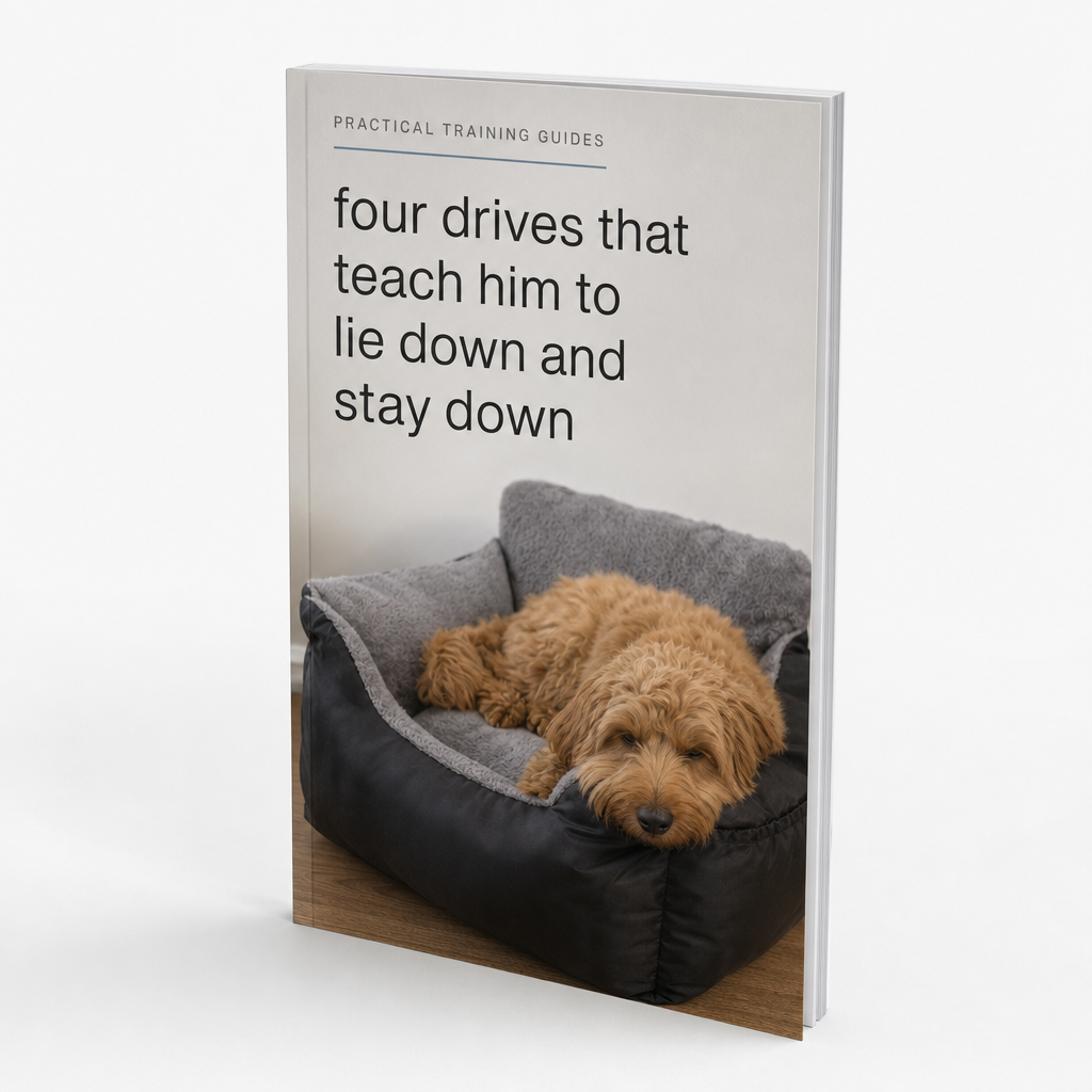 Four drives that teach him to lie down and stay down