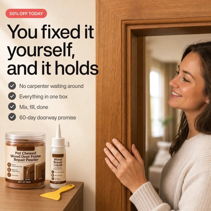Framefix – Two-Part Wood Repair Kit (Paste, Hardener & Spatula)